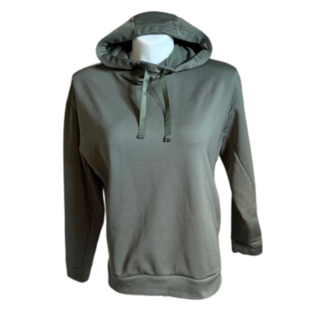 NIKE Womens Olive Green Athletic Hoodie Drawstring Sweatshirt Size S Small